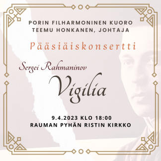 Porin Filharmoninen kuoro, Pääsiäiskonsertti 9.4.2023 Rauma (803001)