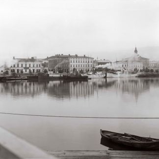 Näkymä Kokemäenjoen yli kohti jokisatamaa ja Etelä Rantakatua v. 1895 | John Englund (523009)